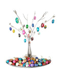 Set of 6 Polish Easter Handpainted Wooden Egg Hanging Ornaments 1.75" L