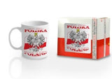 Polish Ceramic Eagle on Flag of Poland Mug