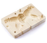 Traditional Wooden Rooster Butter Mold