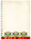 Polish Folk Art Soft Spiral Notebook, 5"x6" (Red/Black Roosters)