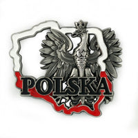 Poland's Contours & Eagle Metal Magnet - Taste of Poland
