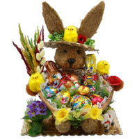 Large Decorative Easter Bunny Chocolate Gift Basket