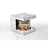 Polish Folk Art Ceramic Mug - I Love Poland
