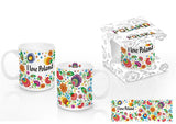 Polish Folk Art Ceramic Mug - I Love Poland