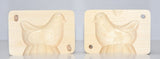 Traditional Wooden Chick Butter Mold