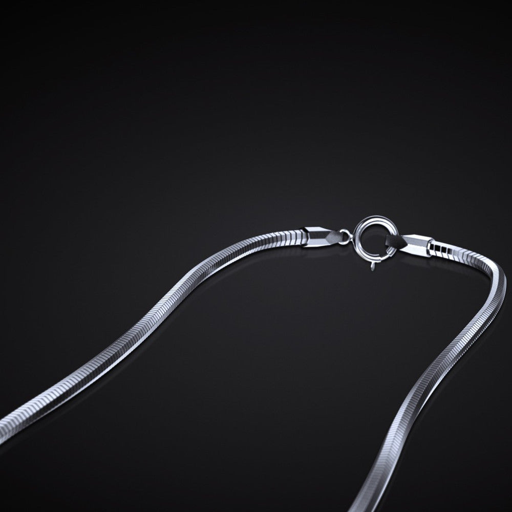 Polish 925 Silver Octagon Link Chain, 27.5" long
