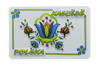 Polish Kashubian Folk Art Magnet, Polska Kaszebe Flower