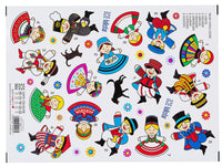 Polish Folk Costumes/Characters Folk Art Stickers, Set of 35
