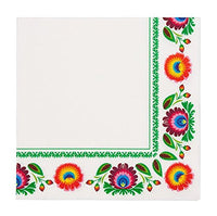Polish Folk Art Floral Luncheon Napkins, Set of 20 - Taste of Poland
 - 1