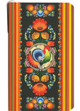 Polish Floral Folk Art Notepad, Bookmark, Eraser, Pen & Pencil Case Set