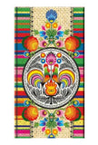 Polish Folk Art Hardcover Notebook, 3.5"x6" (Folk Roosters)