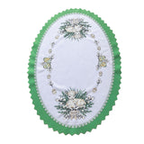 Polish Traditional Easter Lamb Oval Doily 13"x19"