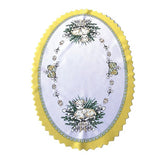 Polish Traditional Easter Lamb Oval Doily 13"x19"
