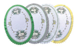 Polish Traditional Easter Lamb Oval Doily 13"x19"
