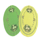 Polish Traditional Easter Lamb Oval Doily 13"x19"