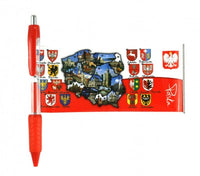 Pull-out Map of Poland Polska Ink Pen