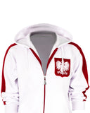 Polska Eagle Men's Zip-Up Hooded Sweatshirt