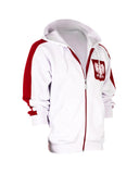 Polska Eagle Men's Zip-Up Hooded Sweatshirt
