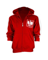 Polska Eagle Men's Zip-Up Hooded Sweatshirt