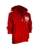 Polska Eagle Men's Zip-Up Hooded Sweatshirt