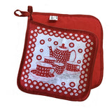 Polish Pottery Oven Mitt, Pot Holder & Kitchen Towel Set