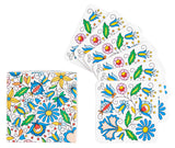 Polish Folk Cork Coasters, Set of 6 (Kashubian Folk)