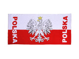 Cotton Beach Towel - POLSKA with Eagle - Taste of Poland
 - 1