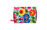 Women's Small Polish Folk Art Compact Bifold Pocket Wallet