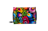 Women's Small Polish Folk Art Compact Bifold Pocket Wallet