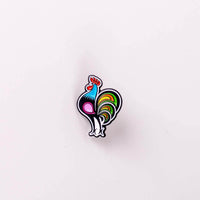 Polish Folk Art Lapel Pin (Rooster)