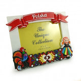 Polish Polska Lowicz Folk Art Hand-Painted Picture Frame, 4x6