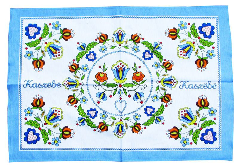 Polish Kashubian Folk Art Kitchen Towel
