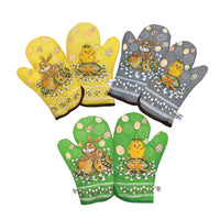 Polish Easter Chick & Bunny Kitchen 2 Oven Mitts