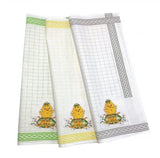 Set of 3 Polish Easter Chicks Kitchen Towels in Box