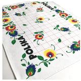 Polish Folk Art Set of 3 Kitchen Towels in Box (Polska Flowers)