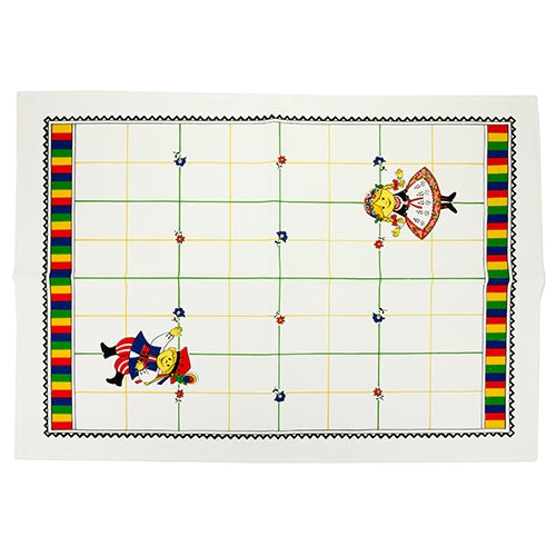 Polish Folk Art Set of 3 Kitchen Towels in Box (Krakow Dancers)