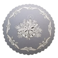 Polish Christmas Round Table Doily 14