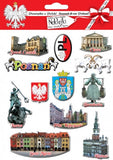 Poznan City Stickers, Set of 12
