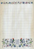 Polish Folk Art Small Magnetic Note Pad, Kashubian Flowers