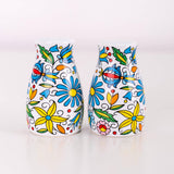 Polish Kashubian Folk Art Salt & Pepper Shaker Set in Box