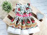 Handmade Baby Girl Toddler Polish Floral Folk Art Dress