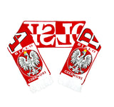 Polska Eagle Soccer Scarf - Bialo Czerwoni Flag