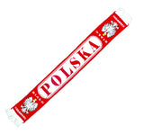 Polska Eagle Soccer Scarf - Bialo Czerwoni Round