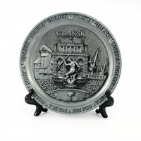 Poland City Metal Decorative Plate - Gdansk