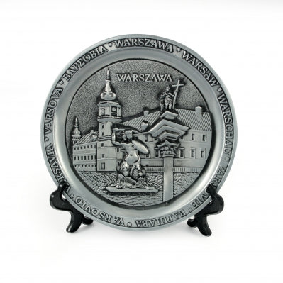 Poland City Metal Decorative Plate - Warsaw